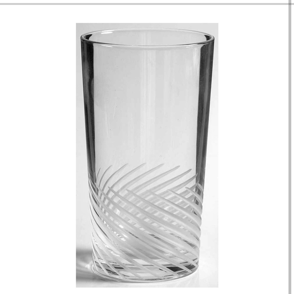Spirale Mate by CRISTAL D'ARQUES-DURAND Set of 7 … 13 oz glass tumbler